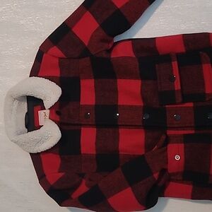 Buffalo plaid coat